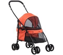 Cochecito para Mascotas Tela Oxford, Acero PawHut