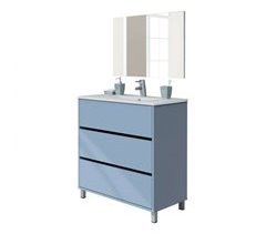 Mueble de Baño Kalma con Patas y Espejo