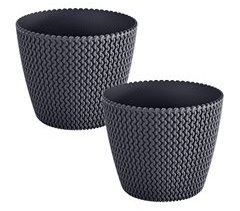 2x Maceta redonda 11,5L Prosperplast Splofy