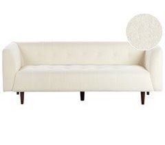 Beliani Sofá de 3 plazas Bouclé BYSKE