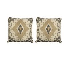 2 Fundas de cojín decorativo 85% algodón 15% lino PORTIA MAXI