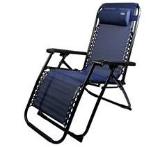 Tumbona gravedad cero burdeos, reclinable y plegable Aktive Beach