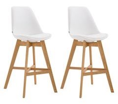 Set De 2 Taburete de bar - Cannes - Simil cuero