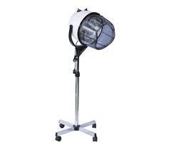 Secador Peluqueria de Casco Plástico,Acero HOMCOM