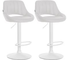 Set De 2 Taburete de bar - Milet - Simil cuero