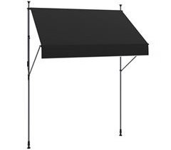 Toldo Manual Retráctil Poliéster, Aluminio Outsunny