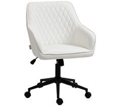 Silla de Oficina PU, Espuma, Acero Vinsetto