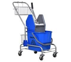 Cubo de Fregona Plástico PP, Metal HOMCOM