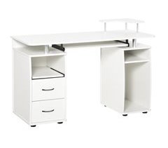 Mesa de Ordenador Melamina de Madera HOMCOM 120x55