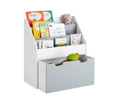 Librería Infantil con 3 estantes y 1 cajón KMB17-HG SoBuy