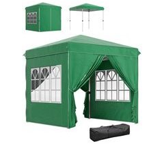 Carpa Plegable Metal, Tela Oxford Outsunny