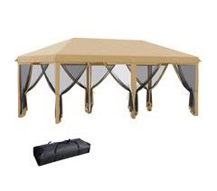 Carpa Plegable Acero, Tela Oxford Outsunny, terraza y jardín