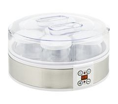 Yogurtera AS, PP, Acero Inoxidable, Vidrio HOMCOM, hogar - cocina