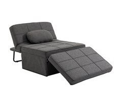 Sofá Cama Lino, Espuma, Metal HOMCOM, hogar - sofás y butacas
