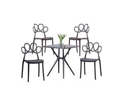 Pack 4 sillas de diseño y mesa para el jardín - Dream