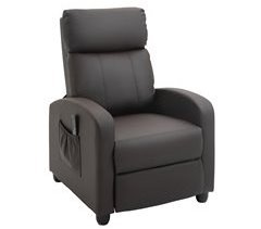 Sillón de Masaje PU, Espuma, PP y Acero HOMCOM