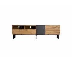 Mueble de TV moderno en colores contrastantes