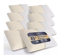 The White Stone Set 8 Almohadas Memory Foam Ergonómicas y frescas