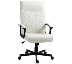 Silla de Oficina PU, Espuma, Nylon, Acero Vinsetto