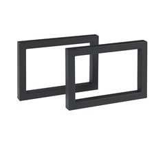 Set de 2 patas de mesa Lunderskov rectangulares acero