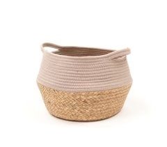 Cesta fibra vegetal y algodón BAILEN