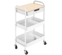 Carrito de Cocina Acero, PP, MDF HOMCOM, hogar - cocina