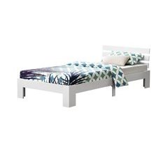 Cama Simple con Somier Capacidad de carga 150 kg pino 94x204