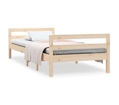 Estructura de cama madera maciza de pino 90x190
