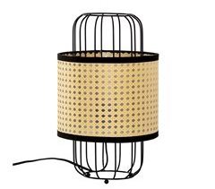 Lámpara de mesita Nozomi de Ratán sintético