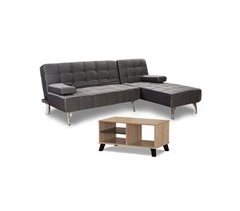 Sofa Cama Chaise Longue XS + Mesita de Centro DN