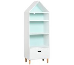 Estantería Infantil MDF de clase P2, madera de pino HOMCOM