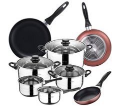 Set Batería de cocina de 8 piezas  + 3 sartenes