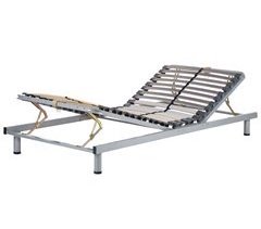 Beliani Somier de láminas Acero COMFORT