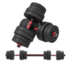 Juego de Mancuernas HDPE, Arena HOMCOM, deportes y ocio - pesas