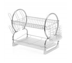 Escurreplatos 2 pisos MIRO metal cromado plata marca CONFORAMA 