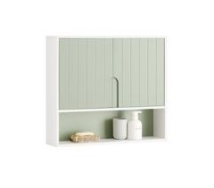 Armario De Pared Para Baño BZR140-GR SoBuy