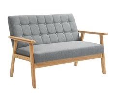 Sillón 2 Plazas Lino Sintético HOMCOM, hogar - sofás y butacas