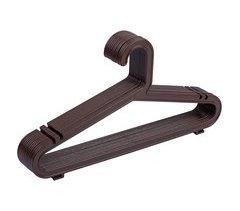 Percha de plastico pack de 12 unidades