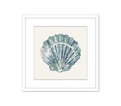 Cuadro CONCHA AZUL 42x42cm marca MARCOMUEBLE 