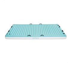 Manta flotante hinchable c/portabebidas y asas de agarre INTEX