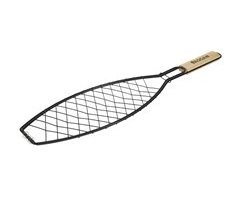 WELL HOME - Parrilla Grill para pescado mango de madera