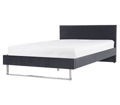 Beliani Cama con somier Terciopelo BELLOU 214x165
