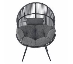 Sillón de jardín OCEAN color gris oscuro
