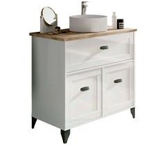 Pack Mueble de Baño con Columna y Lavabo