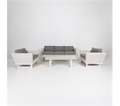 Set de jardín GALAXY con mesa baja y 3 sillones
