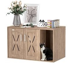 Mueble Arenero Melamina de Madera PawHut