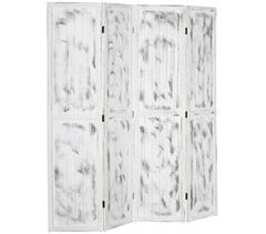 Biombo Separador Madera de Paulownia, MDF HOMCOM
