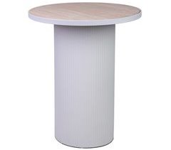 Mesa auxiliar de metal   y madera