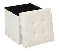 Puf Plegable Lysandre  Terciopelo Contemporáneo