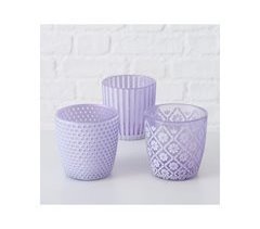 Porta velas PATTY L surtido material cristal